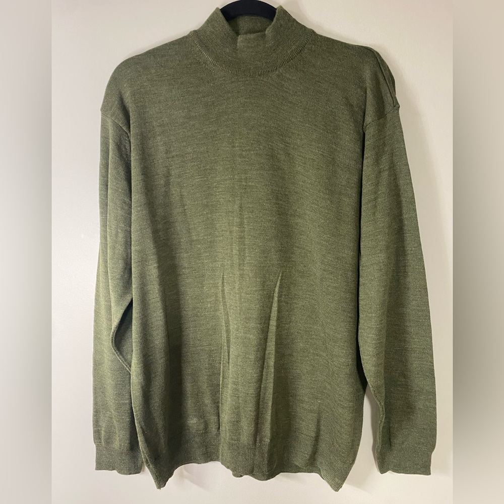 Vintage Murano Italian Wool Mock Neck Sweater